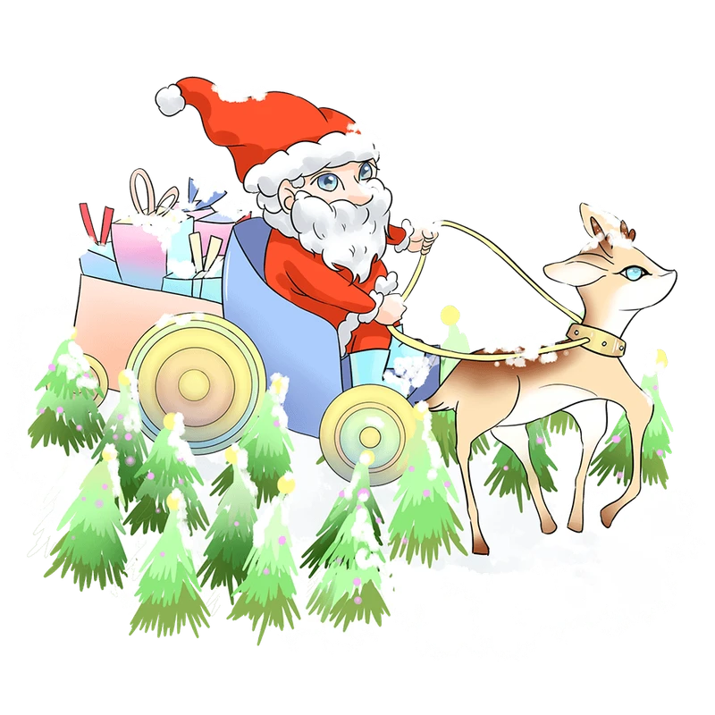 Tổng hợp những hình ảnh ông già noel cưỡi tuần lộc đẹp nhất 2025