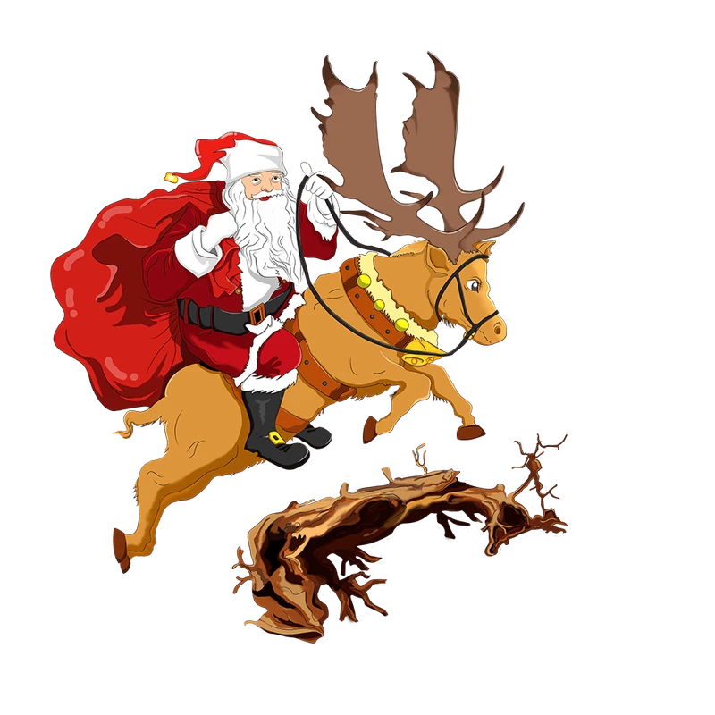 Tổng hợp những hình ảnh ông già noel cưỡi tuần lộc đẹp nhất 2025