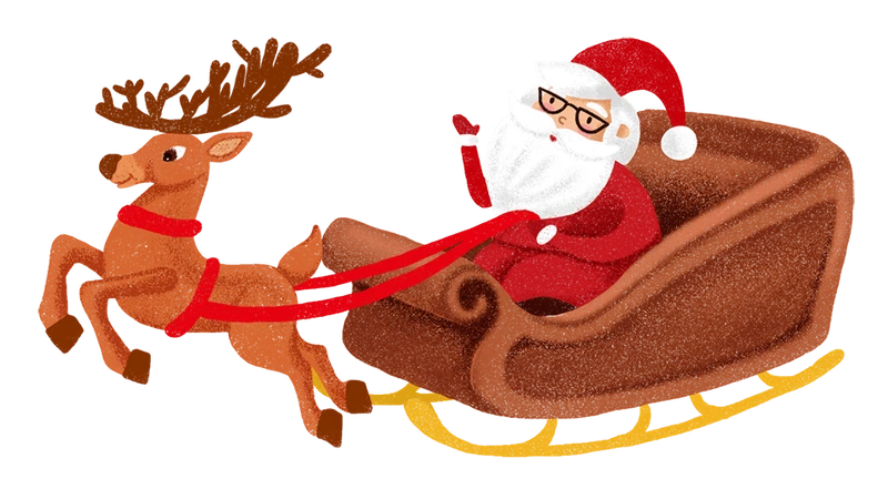 Tổng hợp những hình ảnh ông già noel cưỡi tuần lộc đẹp nhất 2025