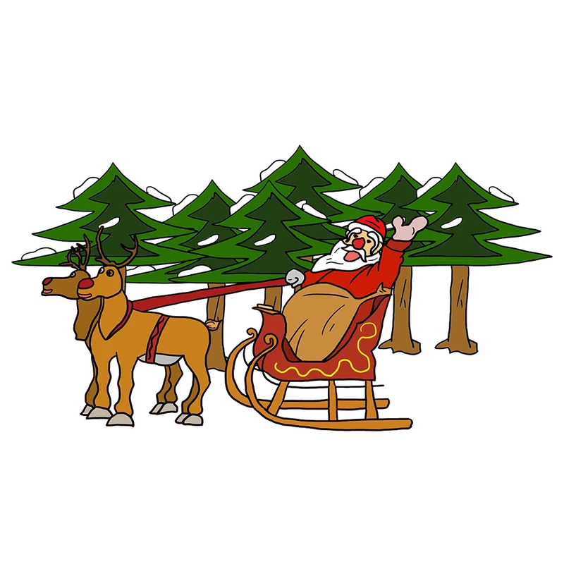Tổng hợp những hình ảnh ông già noel cưỡi tuần lộc đẹp nhất 2025