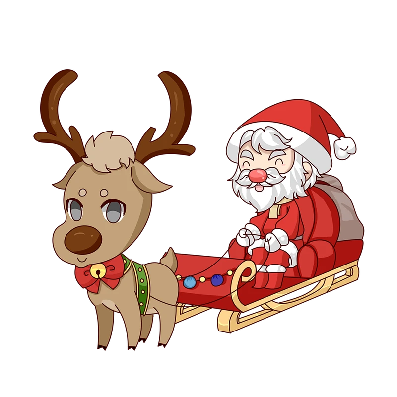 Tổng hợp những hình ảnh ông già noel cưỡi tuần lộc đẹp nhất 2025