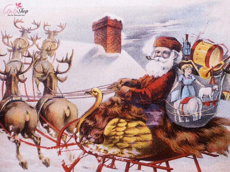 Ông già Noel vui vẻ lấy hình tượng từ các nhân vật từ các truyện dân gian