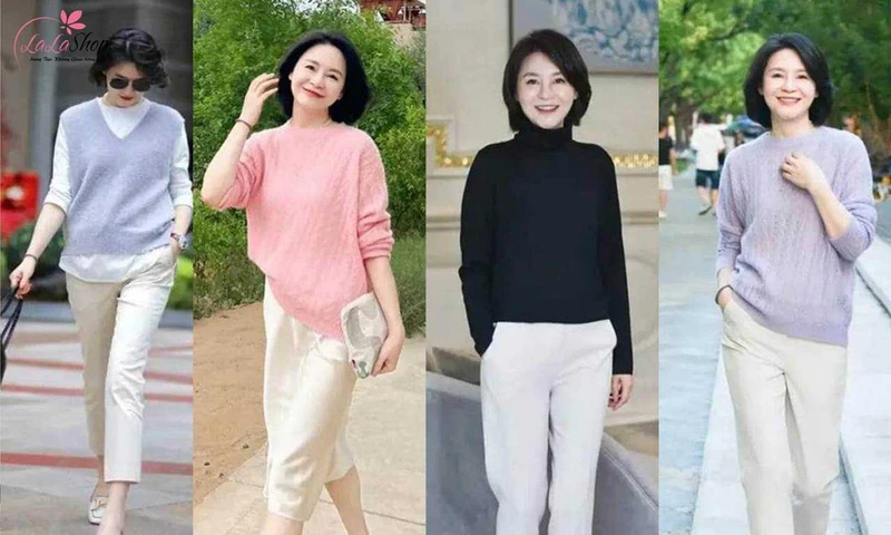 Quần áo thoải mái giúp mẹ tự tin cũng là món quà thiết thực để tặng vào 20/10