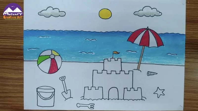 Tạo hiệu ứng chuyển màu cho mặt nước với các tông xanh dương