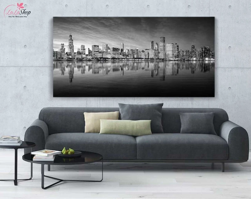 The Cozy House nổi bật với những bức tranh kết hợp yếu tố truyền thống và hiện đại