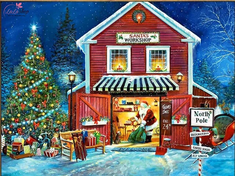 Theo truyền thuyết, ông già Noel sống và làm việc tại Bắc Cực cùng các yêu tinh