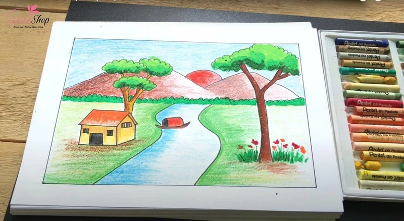 Tô màu các chi tiết còn lại