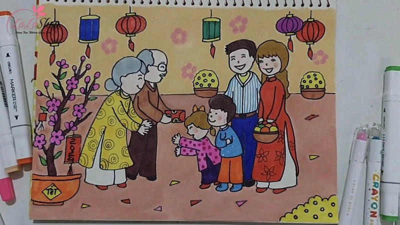 Tô màu để hoàn thiện bức tranh