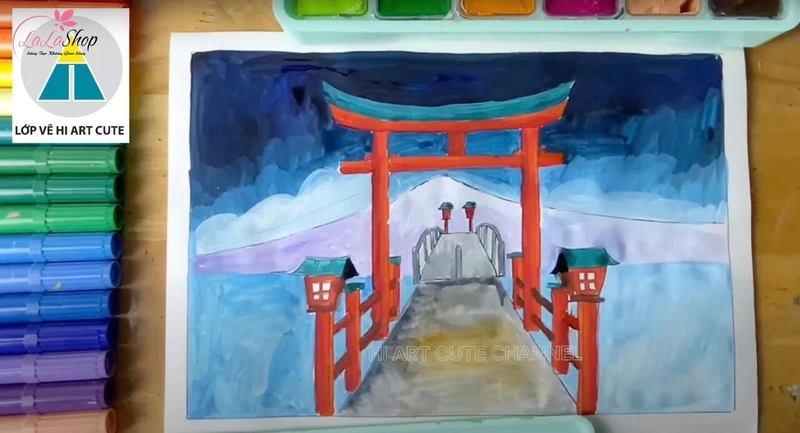 Tô màu nước cho tranh