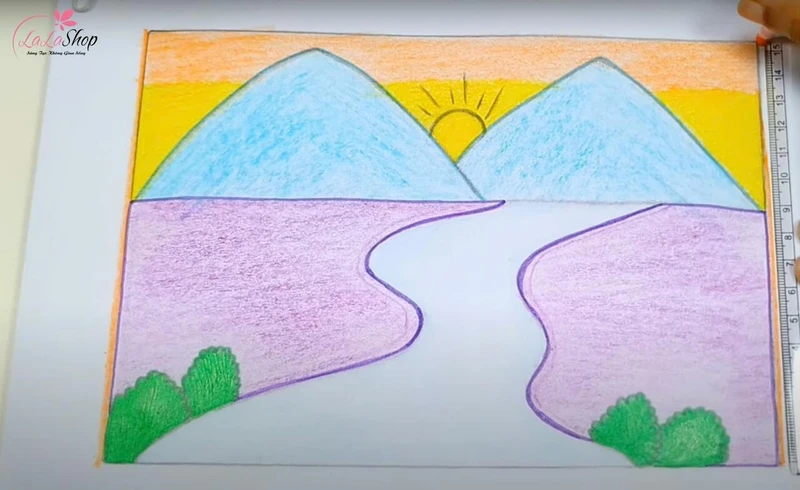 Tô màu và hoàn thiện bức tranh