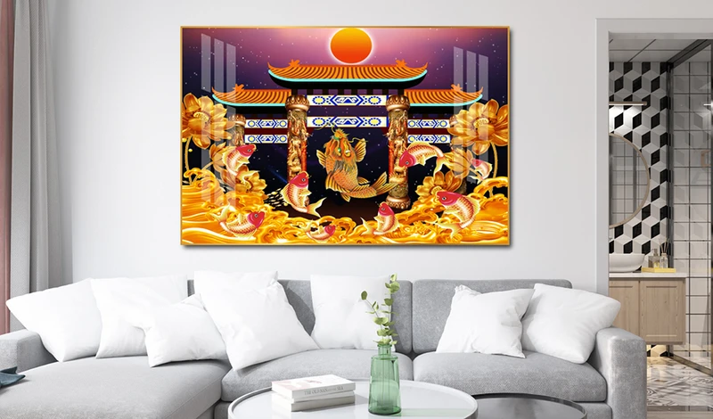 Tranh cá chép rất hợp phong thuỷ cho người mệnh Kim