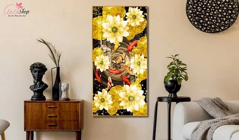 Tranh Cửu Ngư Quần Hội là một trong những loại tranh phong thuỷ đẹp nhiều ý nghĩa