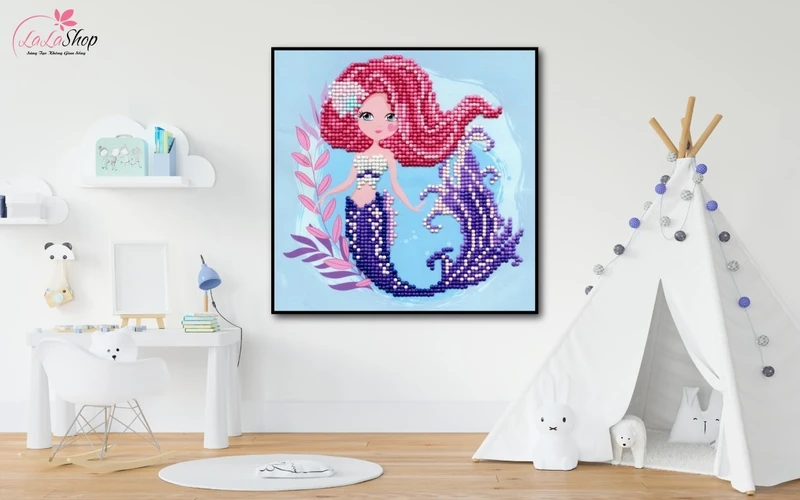 Các chất liệu tranh treo tường - Tranh đính đá đang dần trở nên phổ biến với những người yêu thích đồ DIY