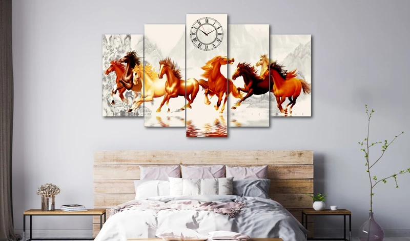 Tranh Đồng Hồ Mã Đáo Thành Công