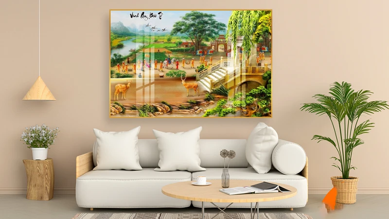 Tranh làng quê là sự lựa chọn phù hợp cho người mệnh Thổ