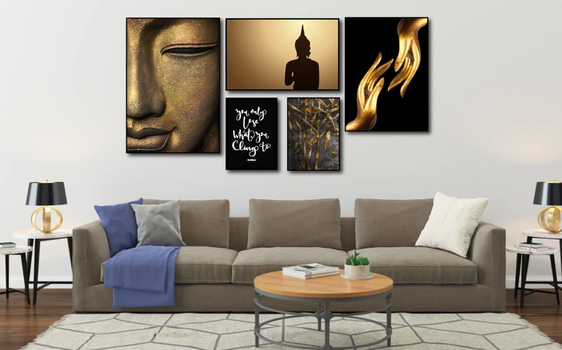 Tranh Phật giáo mang đến không gian sang trọng, lịch sự, ấm cúng và hiện đại cho căn nhà