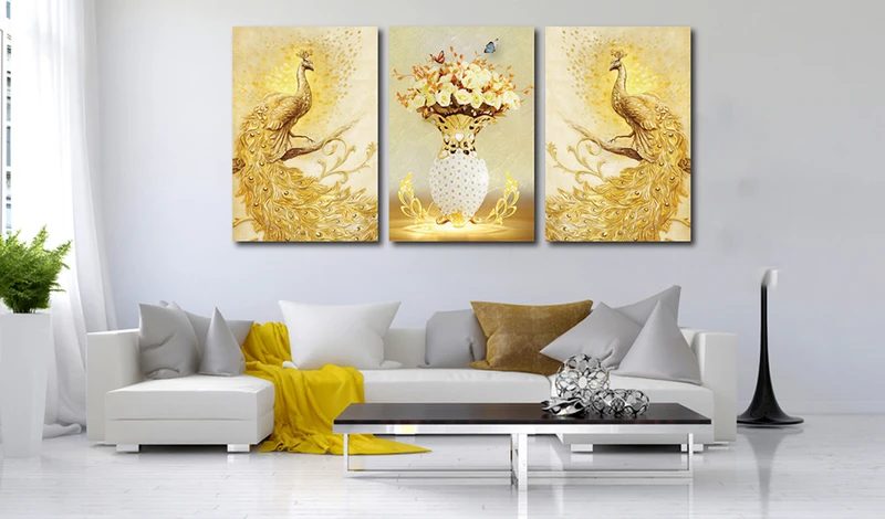 Tranh phong thủy Đôi chim công