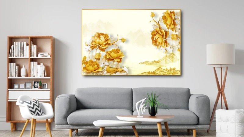 Tranh phong thuỷ Hoa mẫu Đơn