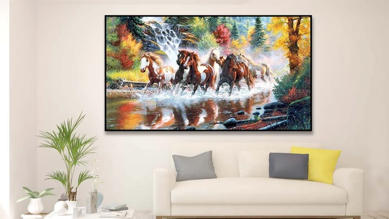 Tranh phong thuỷ Mã đáo thành công