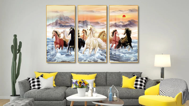 Tranh phong thủy Mã đáo thành công