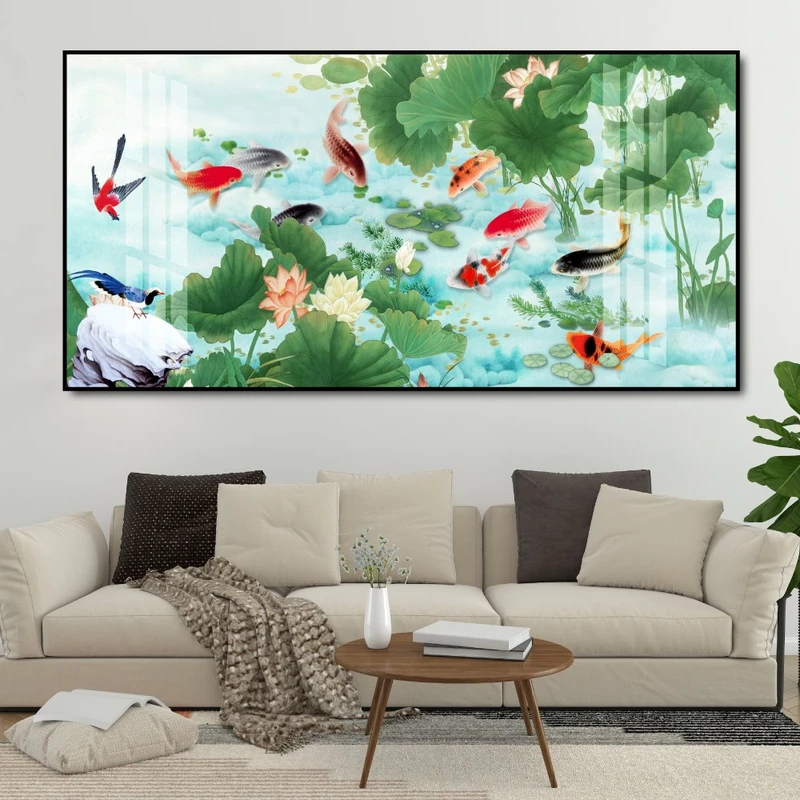 Tranh Treo Tường Cửu Ngư Quần Hội 13