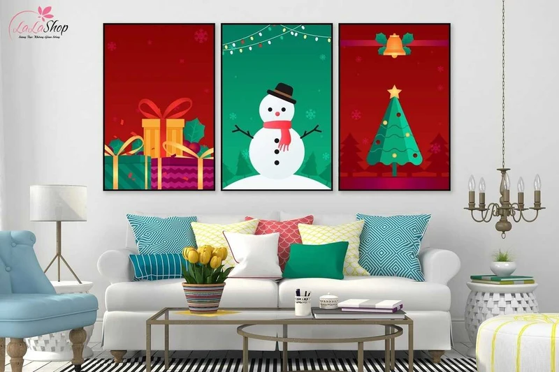 Tranh treo tường giúp mang lại cảm giác tươi mới cho không gian phòng ngủ