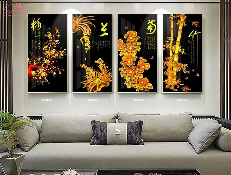 Tranh treo tường hợp phong thuỷ sẽ mang đến may mắn