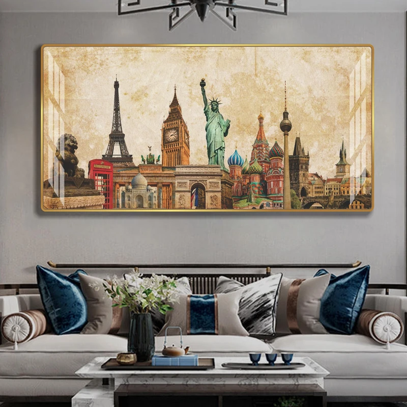 Tranh Treo Tường Nghệ Thuật Địa Danh Nổi Tiếng Thế Giới Đương Đại