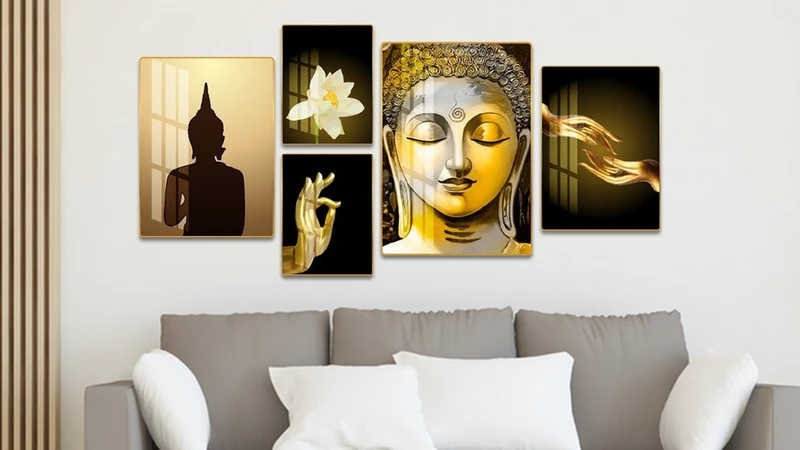 Tranh Treo Tường Phật Giáo Tĩnh Lặng