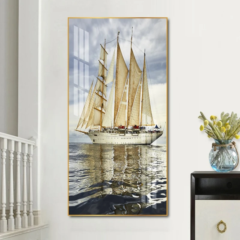 Tranh Treo Tường Phong Thủy Thuận Buồm Xuôi Gió 2