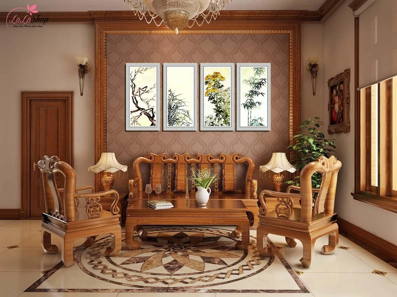 Tranh treo tường sang trọng và thu hút vận may