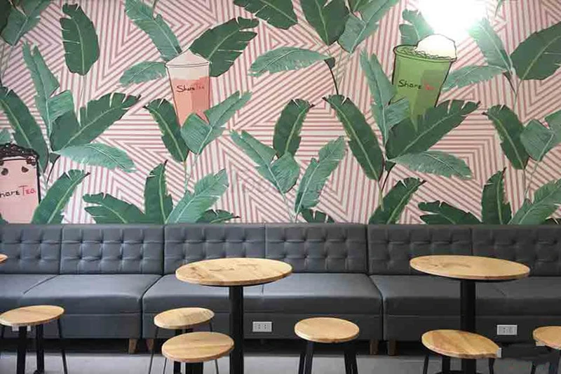 Dịch vụ vẽ tranh tường quán trà sữa chuyên nghiệp giá rẻ siêu đẹp ở TpHCM