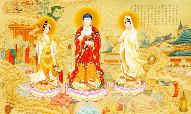 Tương truyền, Phật A Di Đà xuất hiện trước