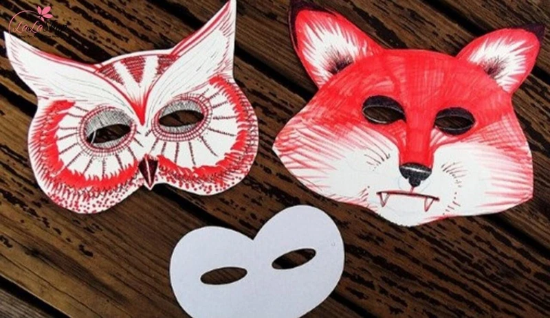 Vậy là chiếc mặt nạ giấy đơn giản đã hoàn thành