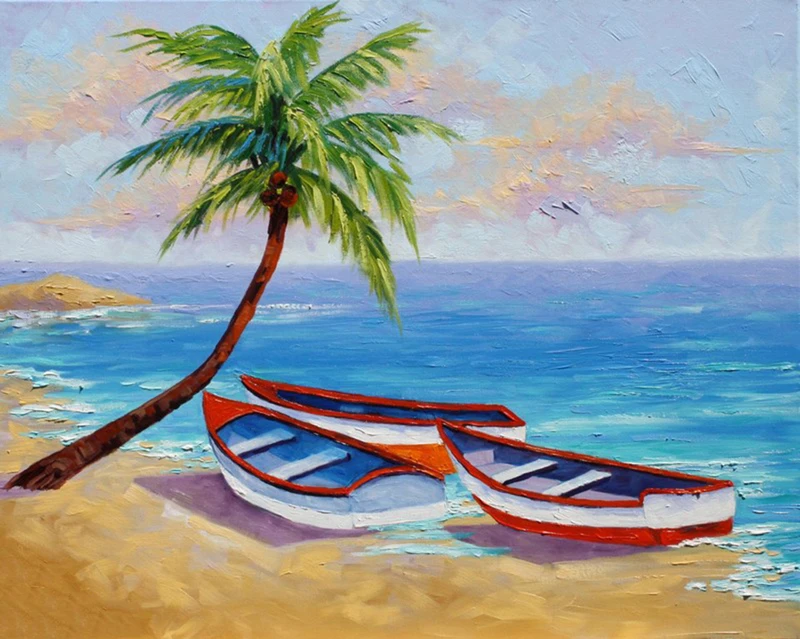 Hướng dẫn vẽ tranh đề tài phong cảnh biển đơn giản dễ vẽ nhất của học sinh