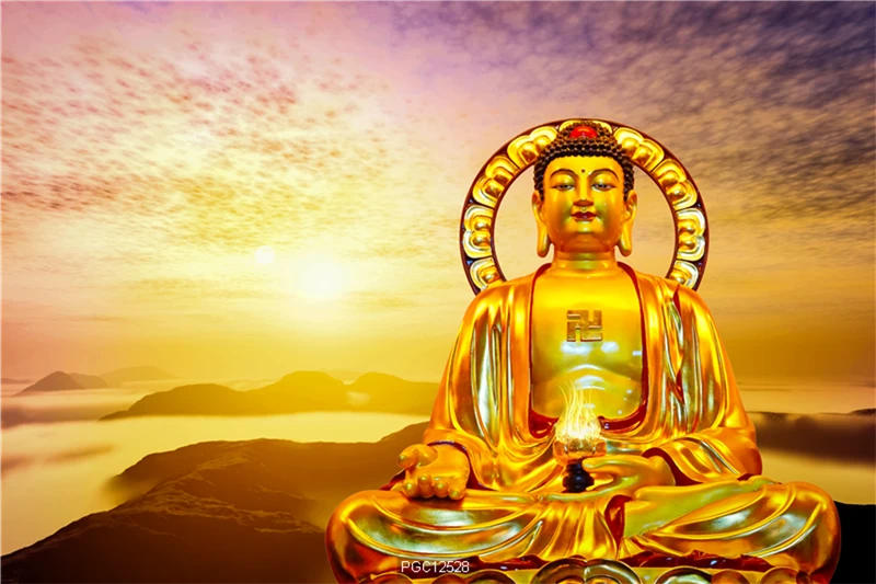 Với đường nét sắc sảo, tư thế ngồi đẹp nên tranh 3D về Phật A Di Đà luôn thu hút người xem