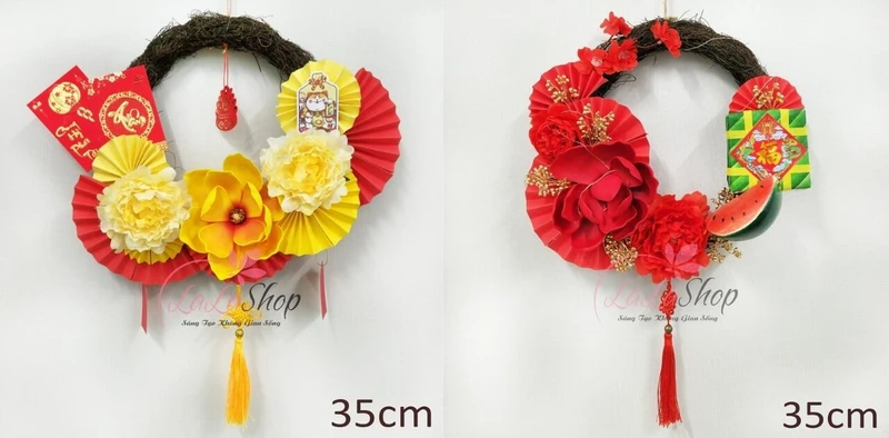 Vòng hoa giúp văn phòng có thêm điểm nhấn thú vị