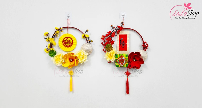 Vòng hoa trang trí Tết sẽ đón tài lộc, may mắn và thu hút khách vào năm mới