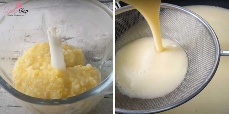 Xay đậu xanh cùng đường và muối giúp hương vị thêm hài hòa