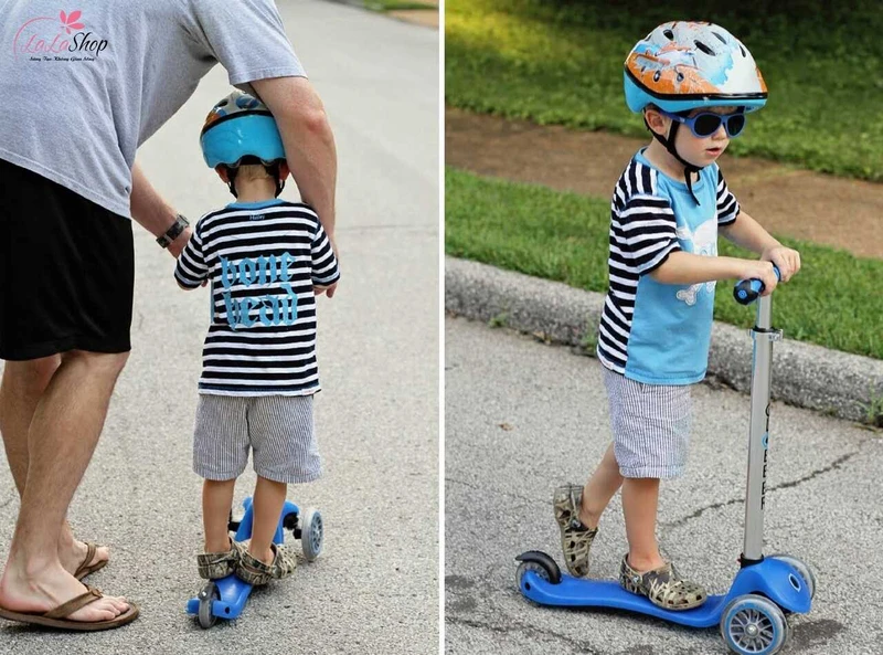 Xe scooter dễ sử dụng và an toàn cho bé