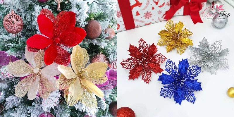 Ý tưởng trang trí cổng noel với hoa trạng nguyên rất độc đáo, mới lạ