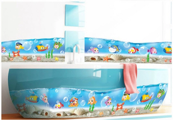 Decal dán chân tường đại dương 2