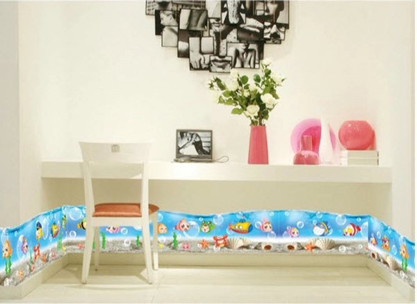 Decal dán chân tường đại dương 2