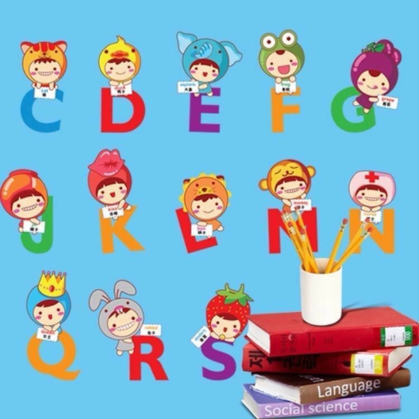 Decal dán tường chữ cái 2