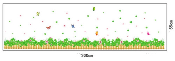 Chân tường xanh lá