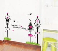 Decal dán tường tổ chim tình yêu