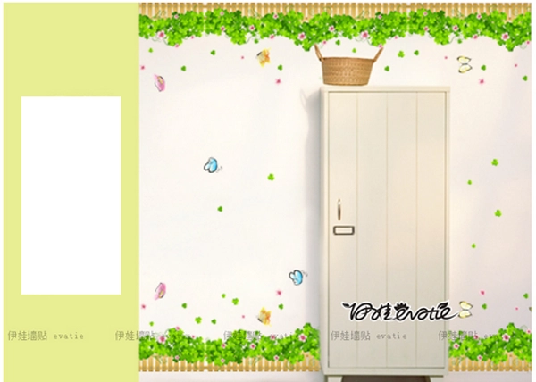 Chân tường xanh lá