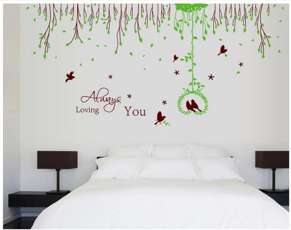 Cây dán 2 kiểu (dây leo trái tim)