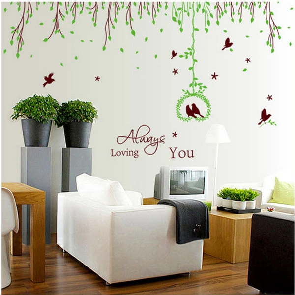 Cây dán 2 kiểu (dây leo trái tim)