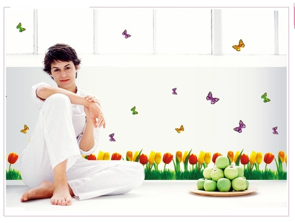 Chân tường tulip 2